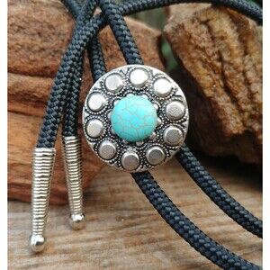 Handcrafted Southwestern Style Bolo Tie, Cowboy Lariat Tie